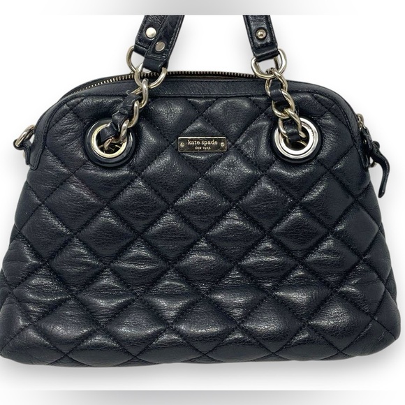 Kate Spade Quilted Leather Satchel Handbag - Picture 2 of 16